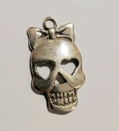 Dije Chico Calavera Pin Up Plata 925  