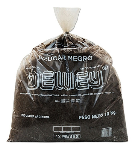 Azucar Negra Dewey (10 Kg. )