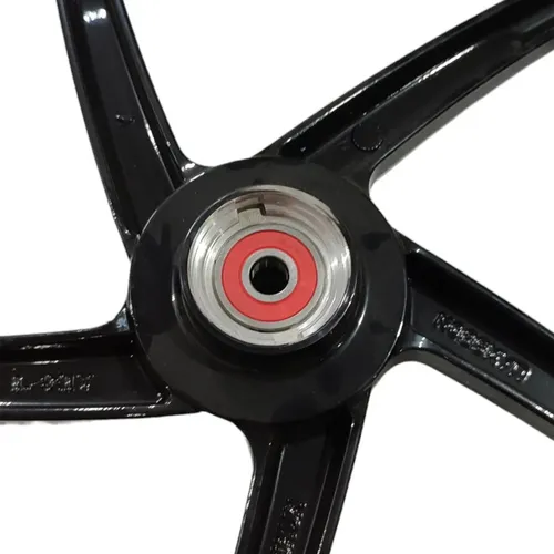 Rin Delantero Italika 125z 2016-2019 Negro Con Filo Rojo