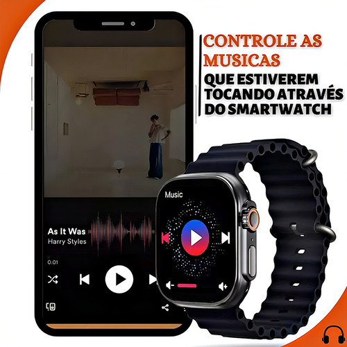 Relogio Smartwatch W29 Max 49mm Séries 9 2023 Bateria 250mah