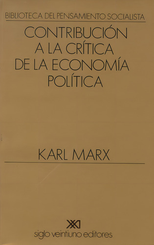 Contribucion A La Critica De La Economiapolitica