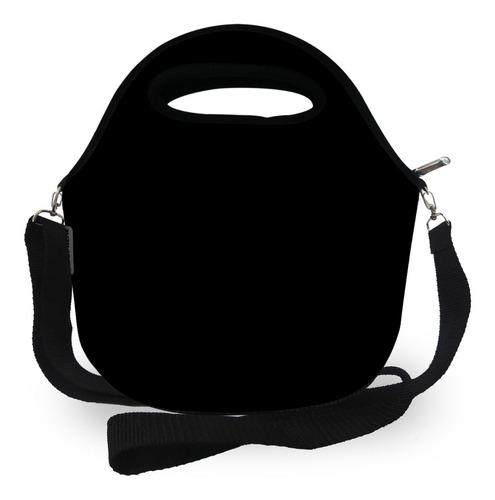 Imagem 1 de 3 de Kit 200 Lancheira Térmica Com Alça Neoprene Preto