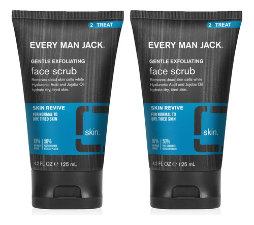 Every Man Jack Exfoliante Facial Exfoliante Suave Para Hombr