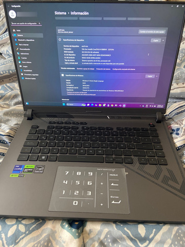 Notebook Gamer Asus Rog Strix G16 2023 G614jv (Usado)