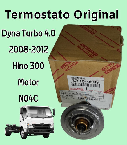 Termostato Original Toyota Dyna Turbo 4.0 Hino 300 Motor N04