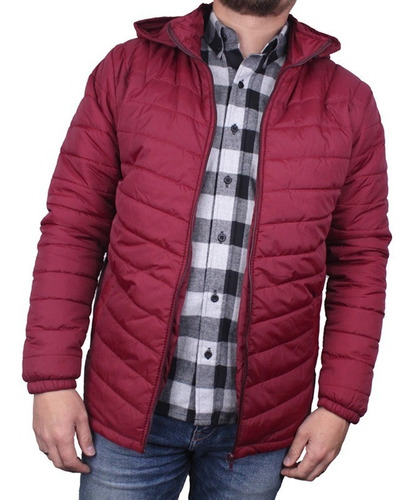 Chaqueta Acolchada Para Hombre Lec Lee - Vinotinto