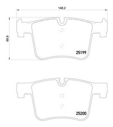 Balatas Brembo Bmw 4 Conver. F33 F83 428i 2014a2019 L-m Del