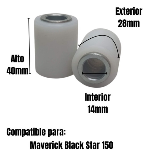 Buje De Horquillon Gilera G1 250 Maverick Black Star Moto Ev