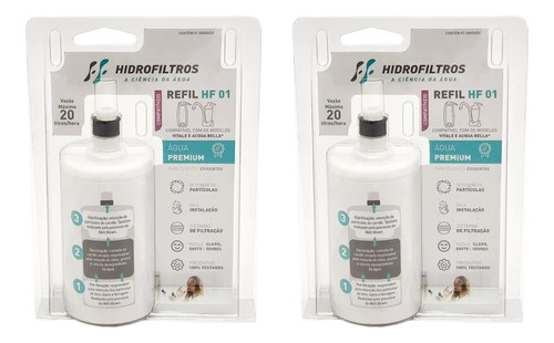 Kit 2 Refil Vela P Purificador Lorenzetti Acqua Bella Vitale