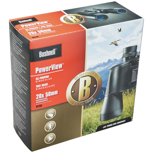 Binoculares Bushnell Powerview 20 X 50 Gran Angular Color negro