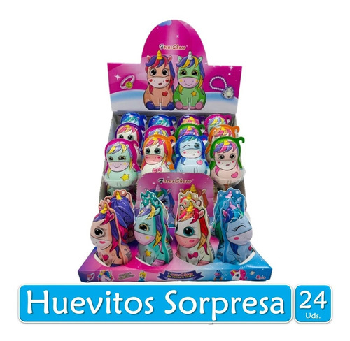 Huevitos Con Chocolate Y Sorpresa Unicornio Surprise X24 Uds