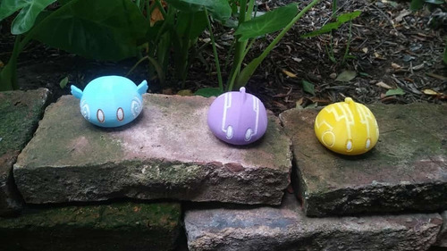 Genshin Impact Electro Slime Figura Impresion 3d Pixelados_