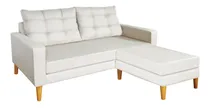 Comprar Sofa Sillon Esquinero 2 X 1.50 Premium Escandinavo Diseño Retro Vintage Nordico En Chenille Antidesgarro Patas De Madera