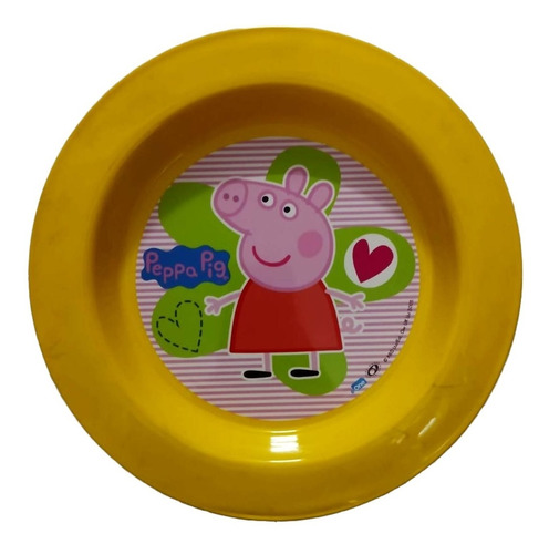 Plato Playo Plástico Peppa Pig Licencia Oficial