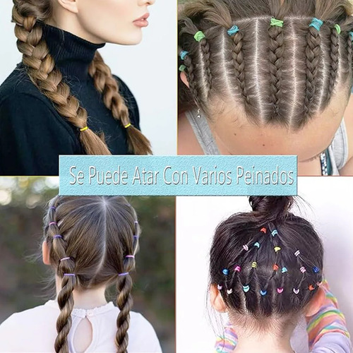 1200 Mini Ligas 12 Bolsas Capibara Elásticas Cabello Peinado