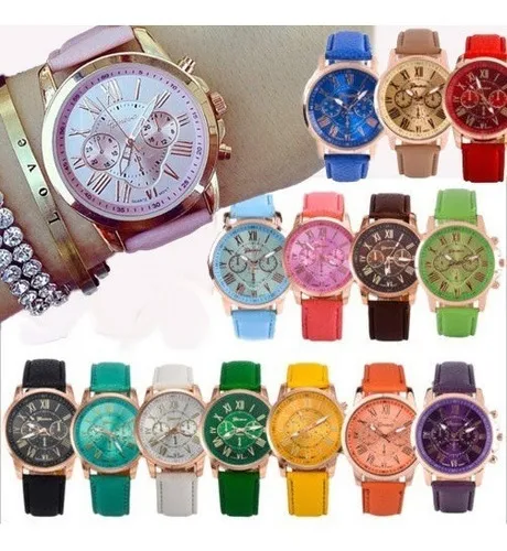 10 Relojes Mayoreo Iman Mujer Metal Magneto Brilla Noche