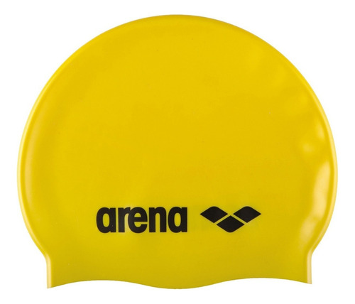 Gorra De Natación Para Niños Arena Classic Silicone Jr Color Amarillo Talla Uni Diseño De La Tela Liso