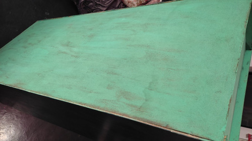 Imagen 8 de 9 de Mueble Librero 100s/.acabadodel Pintado Verde Estilo Antiguo