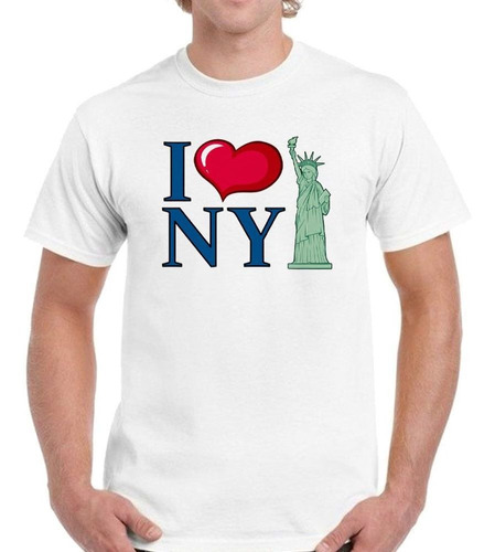 Remera De Hombre Frase I Love New York Yo Amo New York