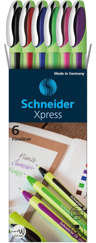 Schneider Xpress Premium Fineliner, Punta Porosa 0,8 Mm, Con