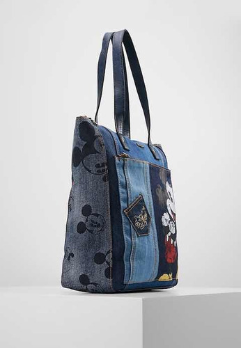 & Cartera Desigual Nueva Mickey Jeans Con Envío