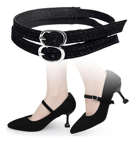 3 Correa Para Zapatos De Gamuza Práctica Y Ante Negro