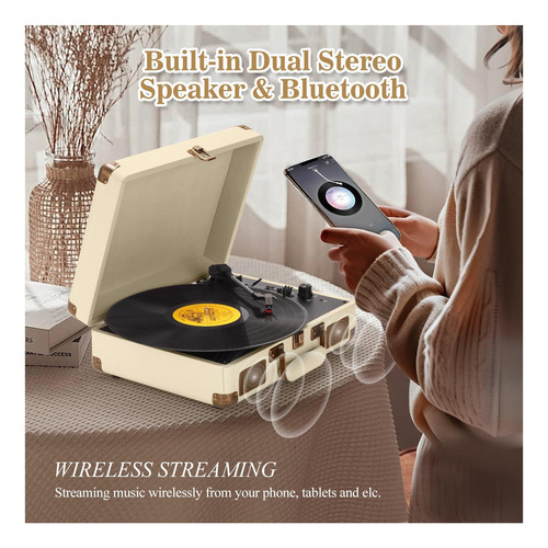 Reproductor De Discos De Vinilo Skevono