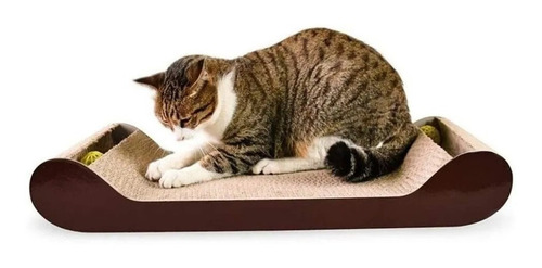 Rascador Tipo Sofa Pelotas Para Gatos Con Catnip 61x25x10 Cm