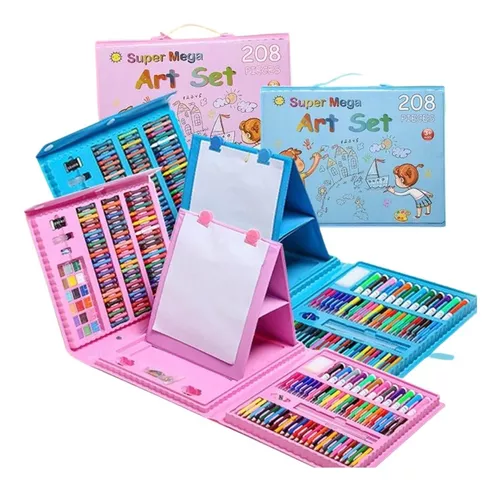 POPYOLA - Paquete de 159 piezas de arte de madera de lujo, kit de arte para  colorear, estuche de regalo para niños, niñas, adolescentes, artistas