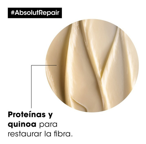 Imagen 5 de 10 de Máscara Absolut Repair Serie Expert L'Oréal Professionnel de 250mL