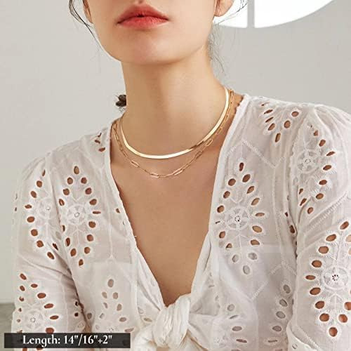 Delicados Collares En Capas For Mujer, Collar De Cadena Con