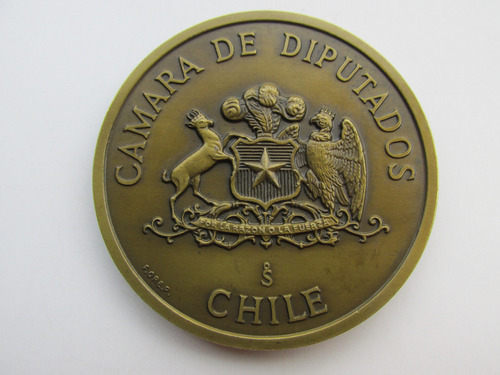 Antigua Medalla Camara Diputados Republica De Chile Escasa