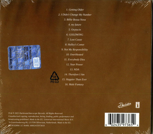Cd De Audio: Billie Eilish - Letra Explicita De Happier T...