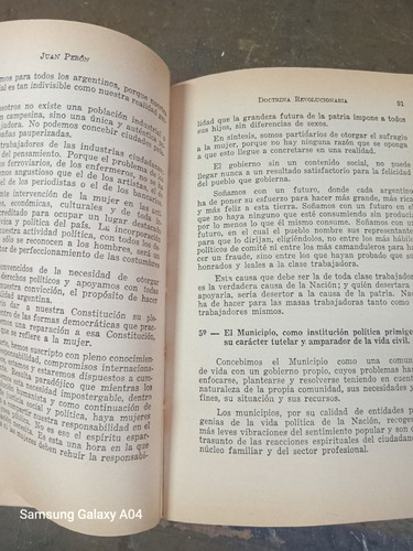 Doctrina Revolucionaria. Peron (1973/312). (Usado)