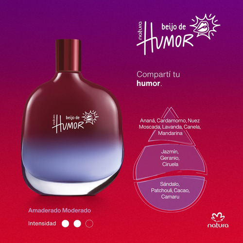 Perfumes Masculino Humor A Dois + Paz Y Humor + Beijo Natura