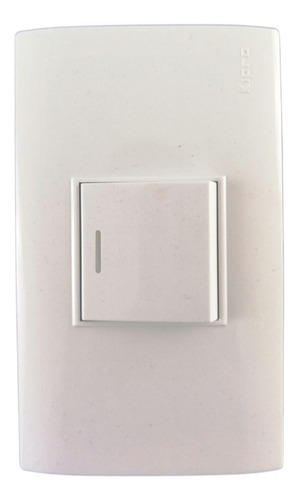 Imagen 1 de 4 de Placa Armada Con 1 Interruptor Sencillo, Kipro