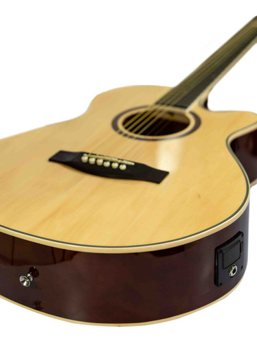 Guitarra Electroacustica Bamboo Ga-40-nat-q-ar 40 Pulgadas