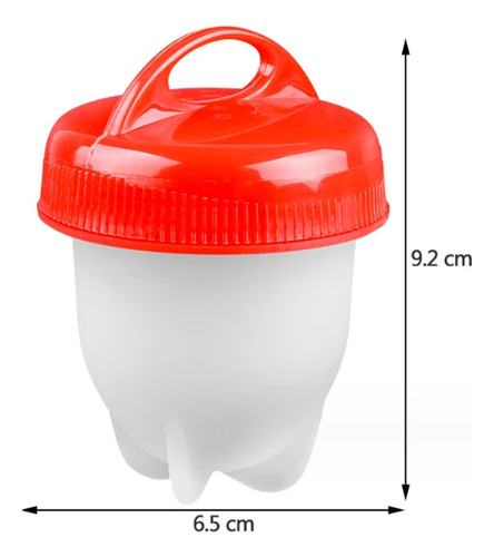 Set De 6 Vasos Antiadherentes Para Hacer Huevos Cocidos