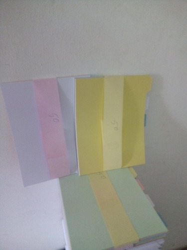 Imagen 3 de 5 de Separadores De Carpetas Tamaño Carta 5 Div. Colores Surtidos