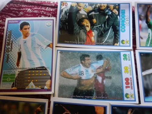  Cartas De Futbol: Seleccion Argentina,messi,palermo,maradon