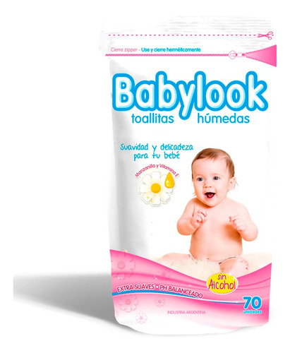 Toallitas Húmedas Para Bebé | Babylook | Con Manzanilla X 70