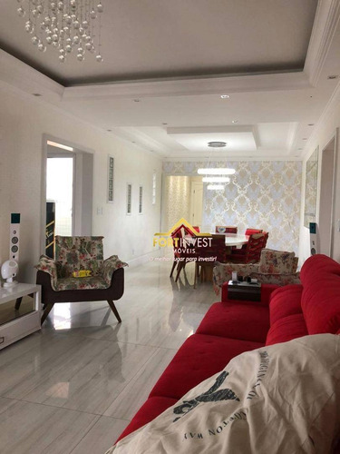 Imagem 24 de 30 de Cobertura Com 3 Dormitórios À Venda, 136 M² Por R$ 950.000,00 - Vila Guilhermina - Praia Grande/sp - Co0012