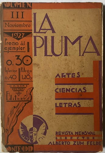 La Pluma, V3, Revista Ciencias Artes Letras Montevideo, Ez5