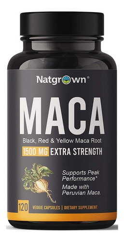 Maca Natgrown Para Adultos 120cps - Unidad a $2097