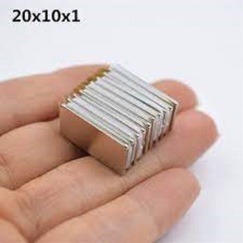 Iman De Neodimio 20x10x1 Mm Rectangular Ultra Potente Fuerte