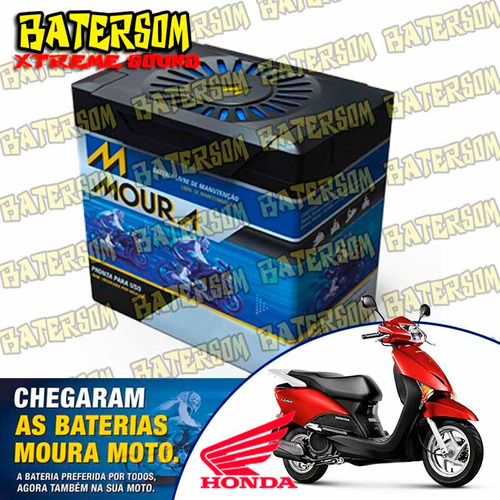 Bateria Moura Moto 6ah Honda Lead 110cc