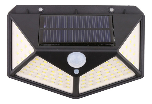 1 Pieza Lámpara Solar Exterior De 100 Led Sensor De Movimien
