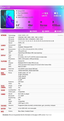 Cubot X30 8gb 128gb Dual Sim Duos