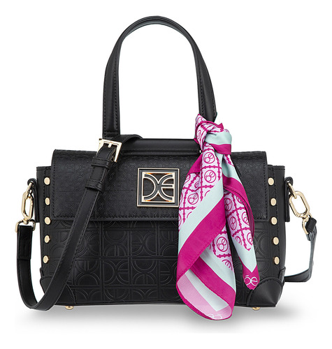 Bolsa Briefcase Cloe Ladasi Mediano Color Negro