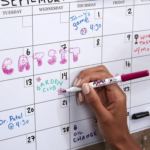 Expo Low-odor Dry Erase Markers, Ultra-fine Tip, 8-pack